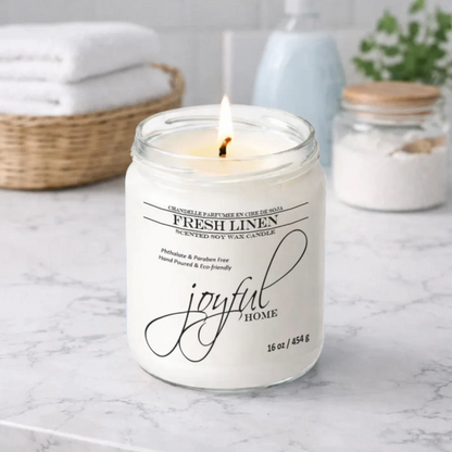 Fresh Linen Soy Candles & Wax Melts