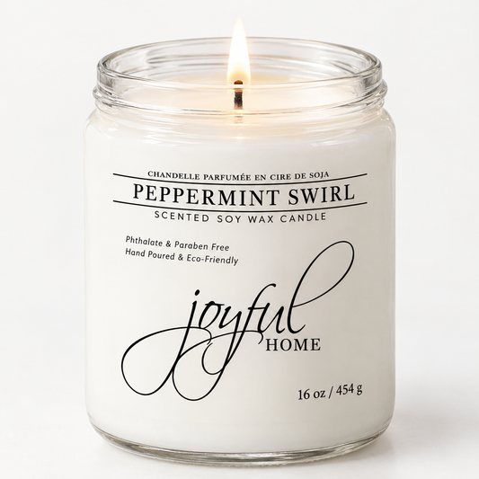 Peppermint Swirl Candles & Wax Melts