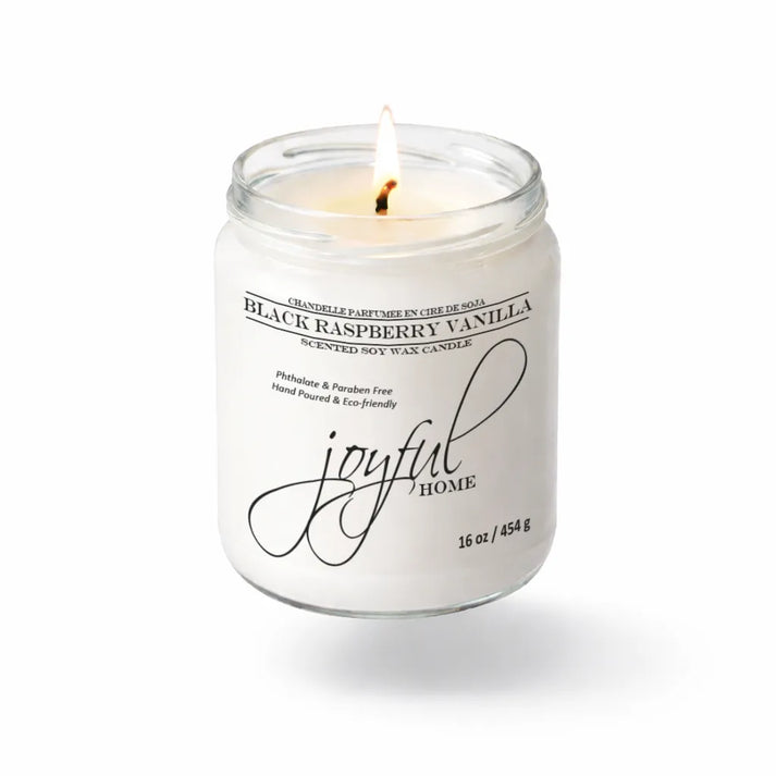 Black Vanilla Raspberry Soy Candles & Wax Melts