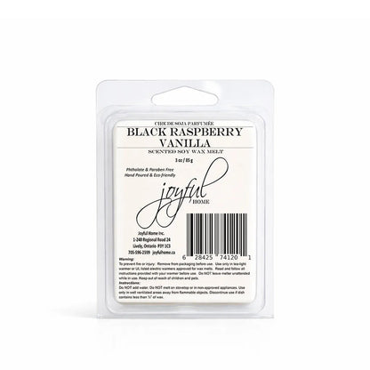 Black Vanilla Raspberry Soy Candles & Wax Melts