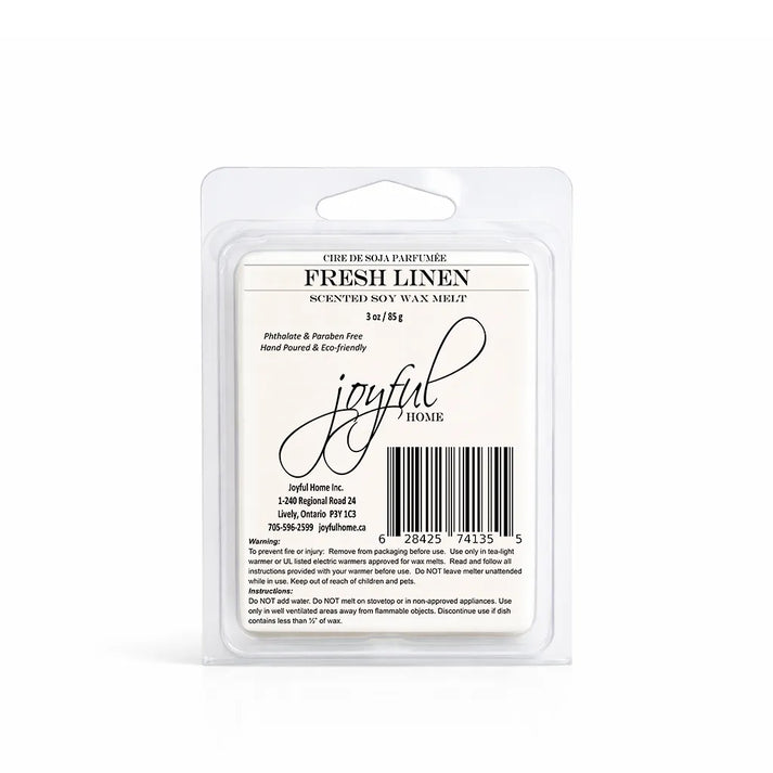 Fresh Linen Soy Candles & Wax Melts